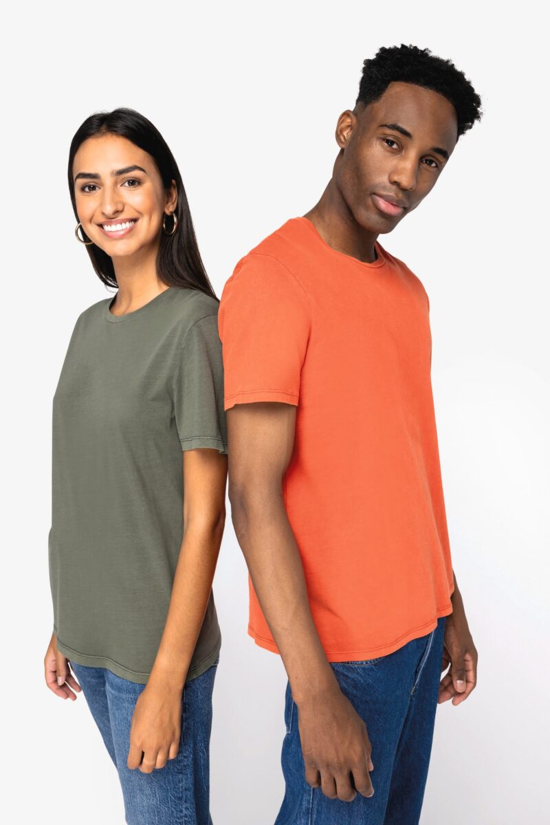 Umweltfreundliches ausgewaschenes Unisex T-Shirt