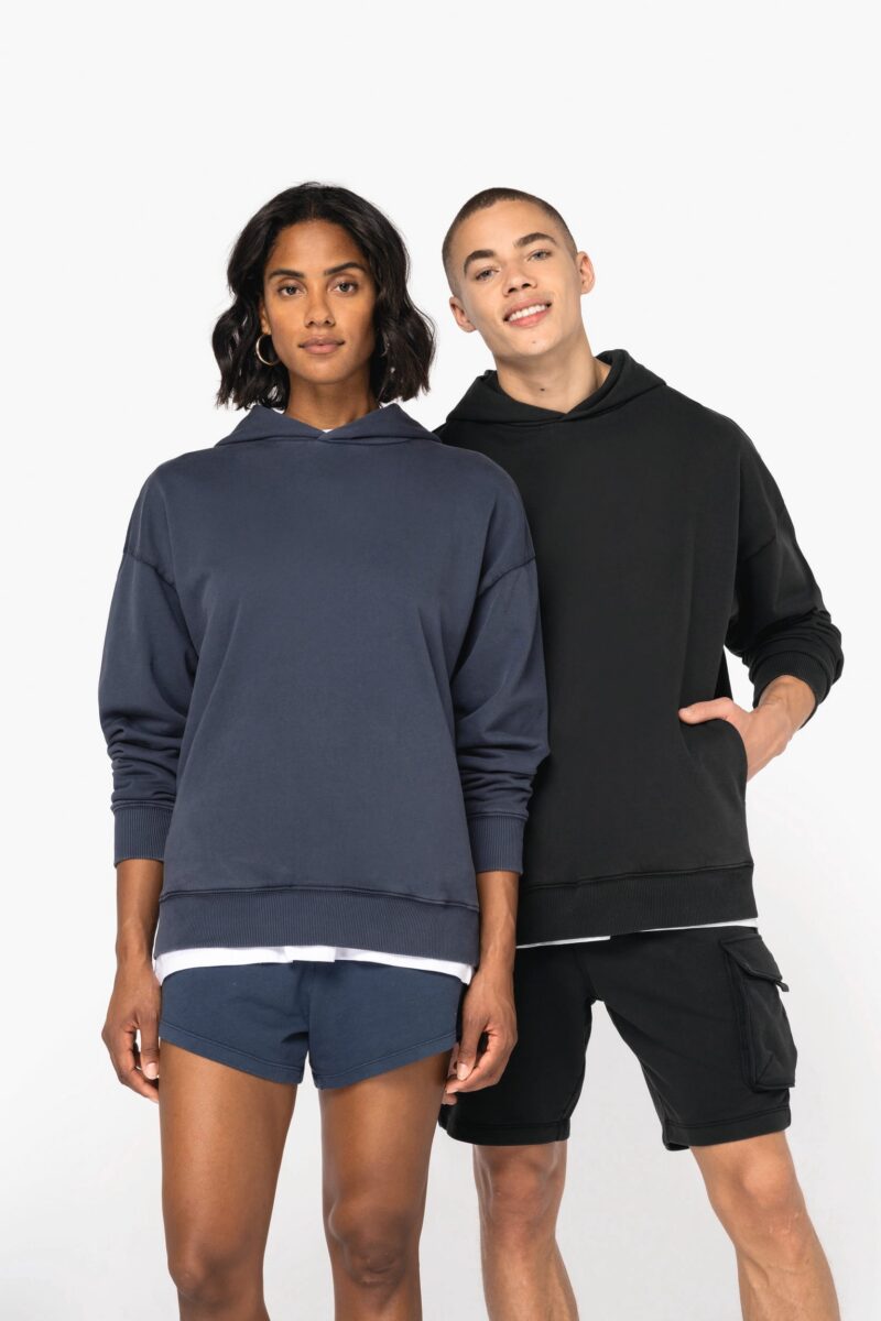 Ausgewaschenes umweltfreundliches Oversize Unisex-Kapuzensweatshirt