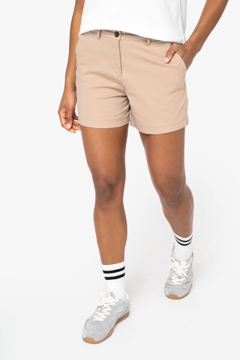 Chino-Bermuda-Shorts für Damen