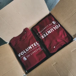 Siebdruck nachhaltiger T-Shirts für CSI Lifecycle